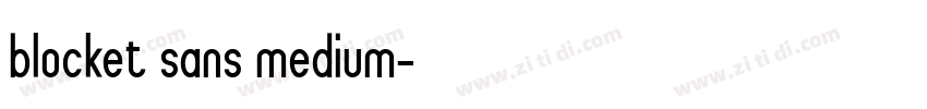 blocket sans medium字体转换